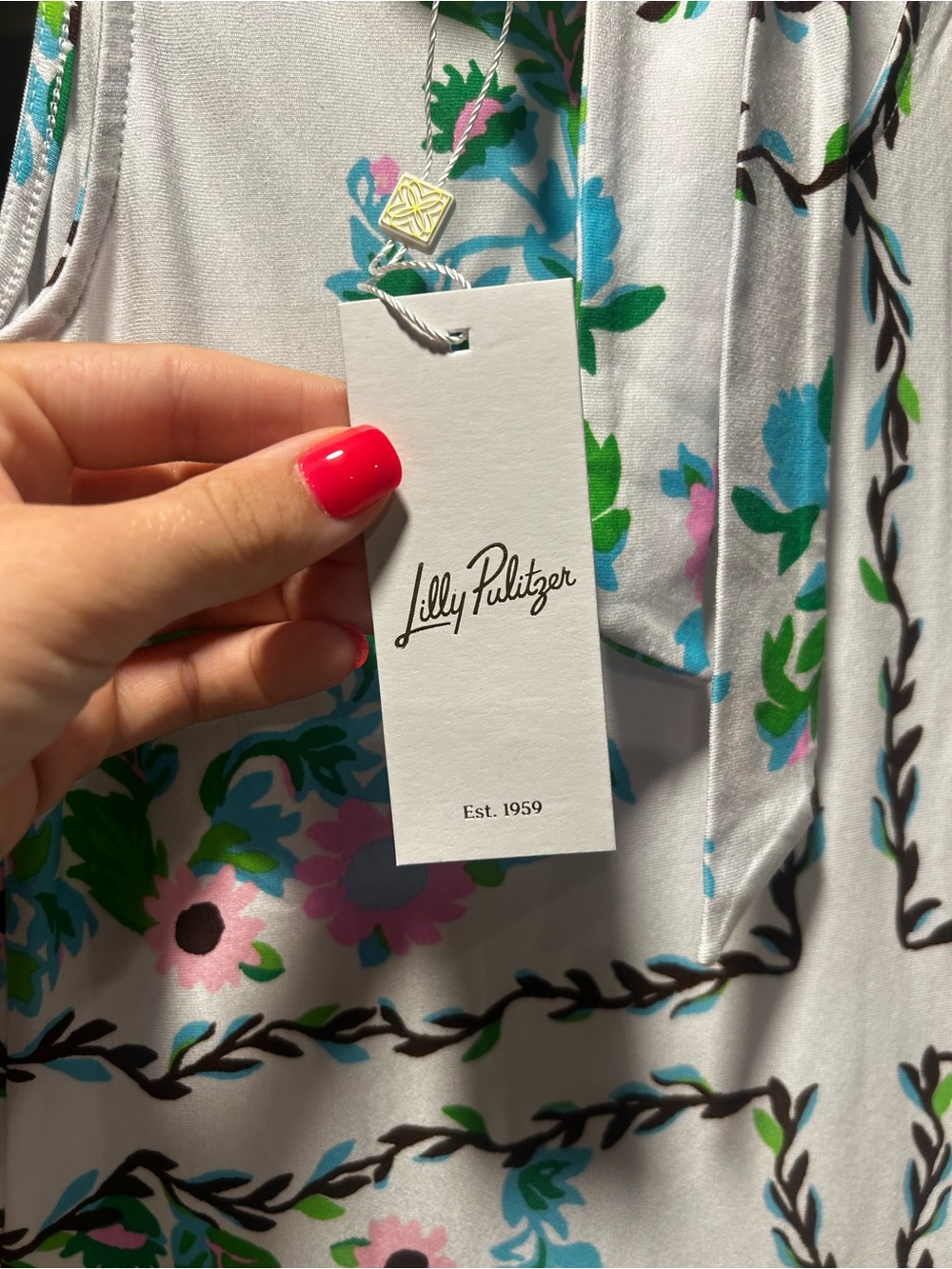NWT Lilly Pulitzer Dress Wellington White Maxi Dress - Picture 5 of 6